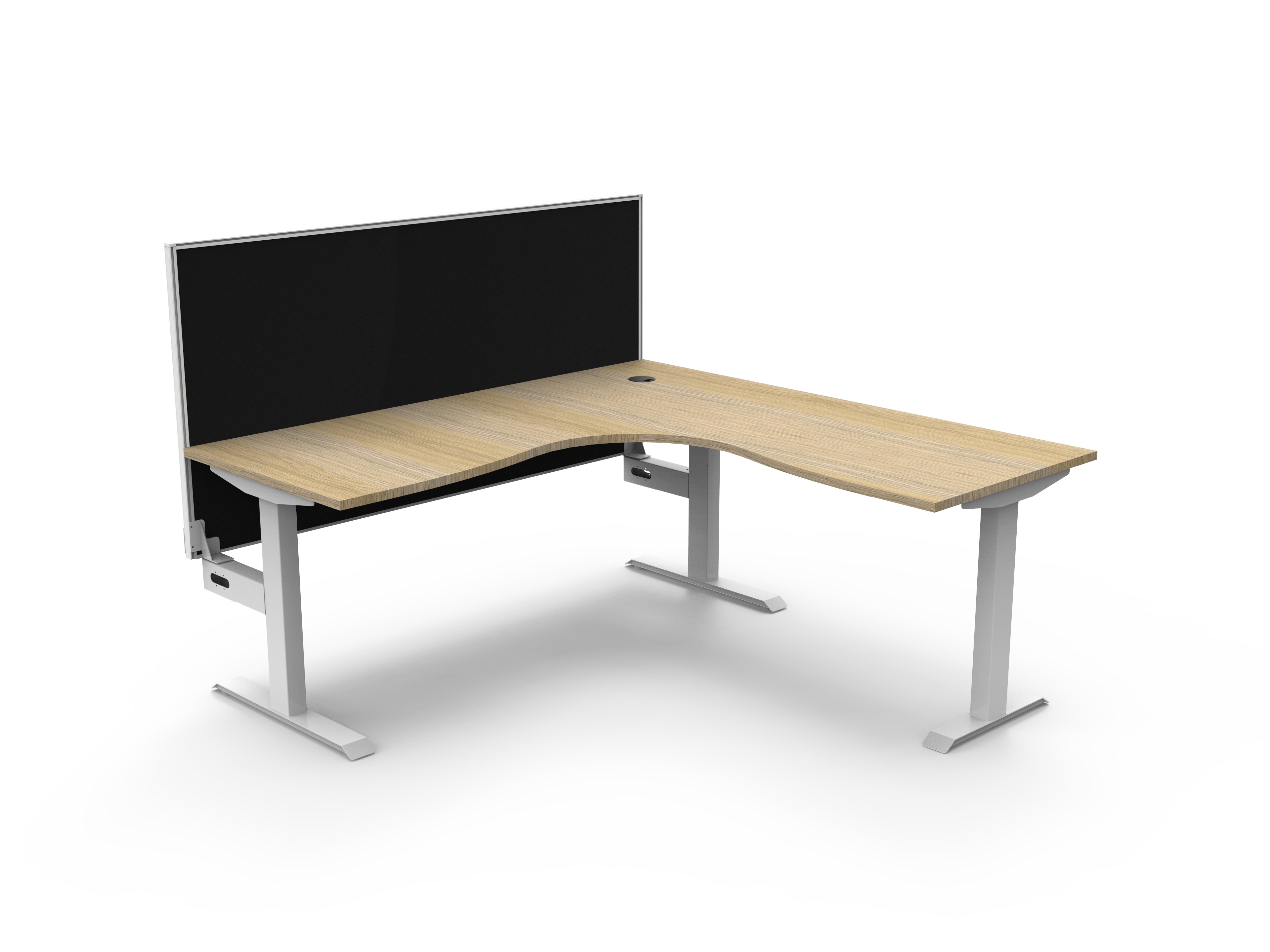 Boost Static Corner Workstation 1800 x 1500 - with Screen
